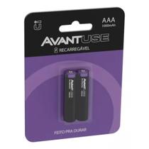 Kit Pilhas Recarregáveis Aaa Com 02 Unidades 1000mah - Avant