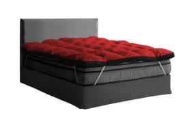 Kit Pillow Top Casal Size Com 2 Travesseiros Siliconados Várias Cores Kit Pillow Top Casal Size Com 2 Travesseiros Siliconados Várias Cores