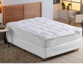Kit Pillow Top Solteiro Box Percal 400 fios com 2 Travesseiros Silicone Kit Pillow Top Solteiro Box Percal 400 fios com 2 Travesseiros Silicone