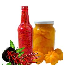 Kit Pimenta Habanero + Pimenta Malagueta Conservadas No Óleo