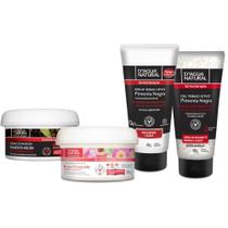 Kit pimenta negra 300g creme rosa mosqueta 300g dágua natural