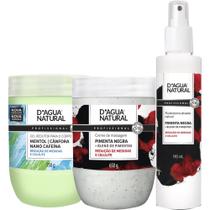 Kit pimenta negra 650g fluido termoativo 190ml gel redutor Kit pimenta negra 650g fluido termoativo 190ml gel redutor
