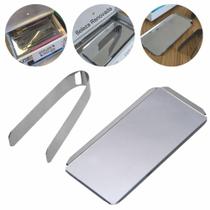 Kit Pinça Bandeja Inox Mega Bell Estufa Esterilizador