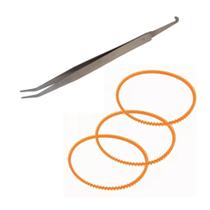 Kit Pinça com Pescador para Máquina de Costura + Kit 3 correias de Overloque GN1