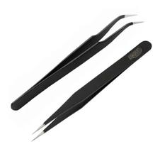 Kit Pinças de Precisão Curva e Reta - PN0001 e PN0002 - BRW