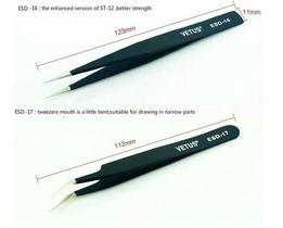 Kit Pincas Para Alongamento De Cilios Preta