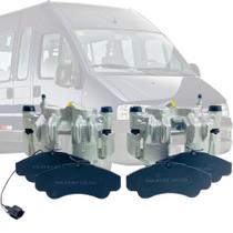 Kit Pinças + Pastilha Dianteira Ducato Aro 16 2003 a 2017
