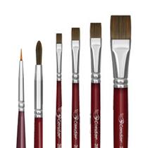 Kit Pincéis Condor Artístico Profissional com 6 unid para Pintura Acrílica Tecido e Tela Kit Pincéis Condor Artístico Profissional com 6 unid para Pintura Acrílica Tecido e Tela