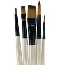 Kit Pinceis Daler & Rowney Graduate Sinteticos Cabo Longo C/5 Uni. Kit Pinceis Daler & Rowney Graduate Sinteticos Cabo Longo C/5 Uni.