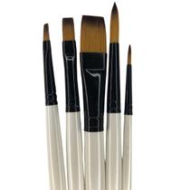 Kit Pinceis Daler & Rowney Graduate Sinteticos Cabo Longo C/5 Uni.