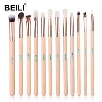 Kit Pincéis De Maquiagem BEILI de Alta Qualidade Pó Blush Sombra 12 PÇS