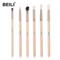 Kit Pincéis De Maquiagem BEILI de Alta Qualidade Pó Blush Sombra 6 PÇS