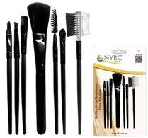 Kit pinceis de maquiagem preto absoluto nybc kpm-5b Kit pinceis de maquiagem preto absoluto nybc kpm-5b