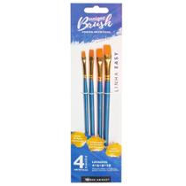 Kit Pinceis Lavados C/4 Az Bee Unique