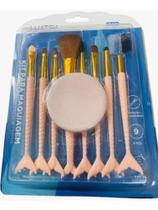 Kit Pincéis Maquiagem Cabo De Sereia Lua Tek