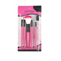 Kit Pincéis Maquiagem Macrilan KP3-1 Rosa/Roxo/Preto