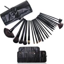 Kit Pincéis Maquiagem Profissional 24 Peças E Estojo Gt904-B - Lorben