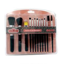 Kit Pinceis Maquiagem Profissional Contorno Sombra Olho 12pç Kit Pinceis Maquiagem Profissional Contorno Sombra Olho 12pç