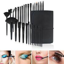 Kit Pincéis Para Esfumar Sombra Côncavo Precisão Delinear Sobrancelhas Maquiagem Olhos Expert