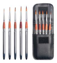 Kit Pincéis Pintura Em Tela Pocket Brush Sinoart 5 Peças Kit Pincéis Pintura Em Tela Pocket Brush Sinoart 5 Peças