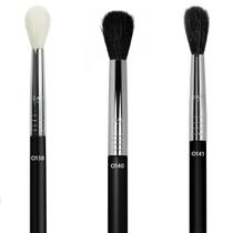 Kit Pinceis Prof Maquiagem O138 O140 O141 Esfumar Daymakeup