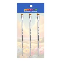 Kit Pincel Chanfrado Castelo 3 Unidades 527- 06,08 10 Kit Pincel Chanfrado Castelo 3 Unidades 527- 06,08 10