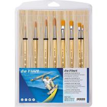 Kit Pincel Da Vinci Junior Tapetinho De Bambu 5371 8 Pçs