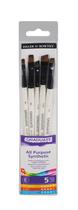 Kit Pincel Daler Rowney Graduate Chato e Chato Médio 5 un