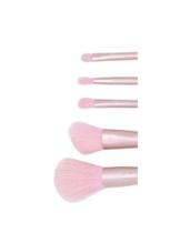 Kit Pincel De Maquiagem 6 Peças Esfumar Rosa E Dourado Kit Pincel De Maquiagem 6 Peças Esfumar Rosa E Dourado