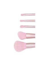 Kit Pincel De Maquiagem 6 Peças Esfumar Rosa E Dourado Kit Pincel De Maquiagem 6 Peças Esfumar Rosa E Dourado