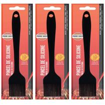 Kit Pincel De Silicone 16198 Prime Grill 3 Peças