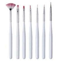 Kit Pincel Decoração De Unhas E Esmaltação Em Gel