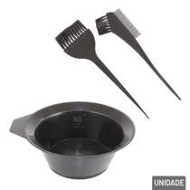 KIT Pincel e Tigela Para Tintura de Cabelo 3 Peças - Tudo em Caixa
