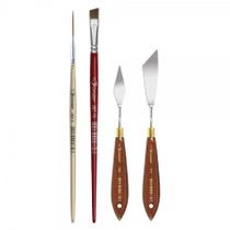 Kit Pincel Espatula Efeito Mármore Condor 4490 Kit Pincel Espatula Efeito Mármore Condor 4490