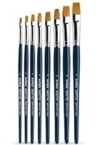 Kit Pincel Giotto Taklon Chato Série 600 - 8 pinceis