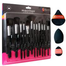 Kit Pincel Macrilan Com Trio De Esponjas Kp9-1a E EP26 Kit Pincel Macrilan Com Trio De Esponjas Kp9-1a E EP26