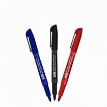 Kit Pincel Marcador Caneta Permanente Multiuso Azul Preto Vermelho Kit Pincel Marcador Caneta Permanente Multiuso Azul Preto Vermelho