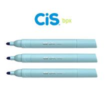 Kit Pincel Marcador Para Quadro Branco Bpx C/3 Uni Azul- Cis