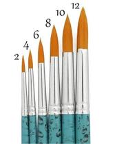 Kit Pincel Redondo Aquarela Keramik 311 - 06 Tamanhos (2,4,6,8,10,12 Kit Pincel Redondo Aquarela Keramik 311 - 06 Tamanhos (2,4,6,8,10,12