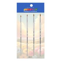Kit Pincel Redondo Artisticos Castelo C/ 4 Unidades 524