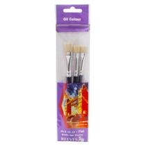 Kit Pincel Reeves C/3 Cerda Chato Ponei Importado Kit Pincel Reeves C/3 Cerda Chato Ponei Importado