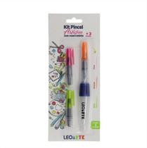 Kit Pincel Water Brush 3 Pontas Com Reservatório Lettering