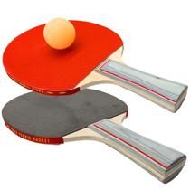 Kit Ping Pong 2 Raquete de Tênis de Mesa com 3 Bolinhas