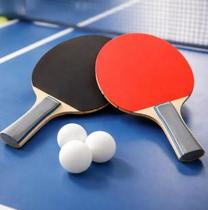 Kit Ping Pong 2 Raquetes E 3 Bolas - Dm Toys Kit Ping Pong 2 Raquetes E 3 Bolas - Dm Toys