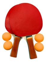 Kit Ping Pong 2 Raquetes E 4 Bolinhas Sports Pingpong Dmtoys