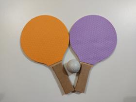 Kit Ping Pong Com 2 Raquetes e 1 Bolinha