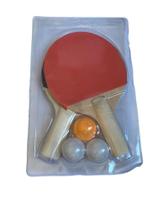 Kit Ping Pong de Mesa Com 2 Raquetes E 3 Bolinhas