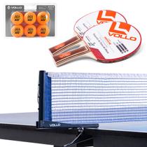 Kit Ping Pong Rede com Alicate + 6 Bolas + Raquete Impulse