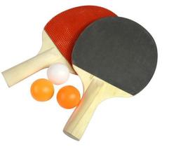 Kit Ping Pong Tênis De Mesa 2 Raquetes 3 Bolas Toys & Toys