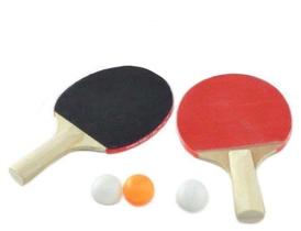 Kit Ping Pong Tênis de Mesa 2 Raquetes + 3 Bolinhas